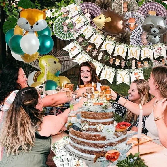 Gender Neutral Woodland Baby Shower Decorations Kit X002ZHQ6RD - Picture 6 of 7